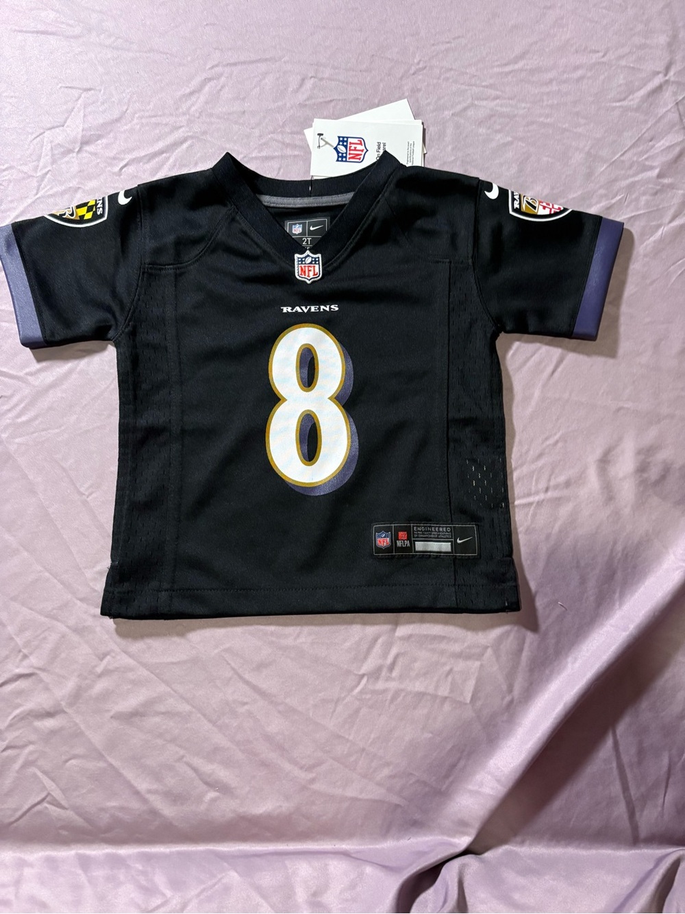NFL Ravens Kids Black #8 Jersey (Nike)